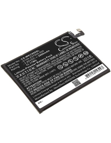 Battery for Wiko, C800ae, View 2, View 2 Pro 3.85V, 2900mAh - 11.17Wh
