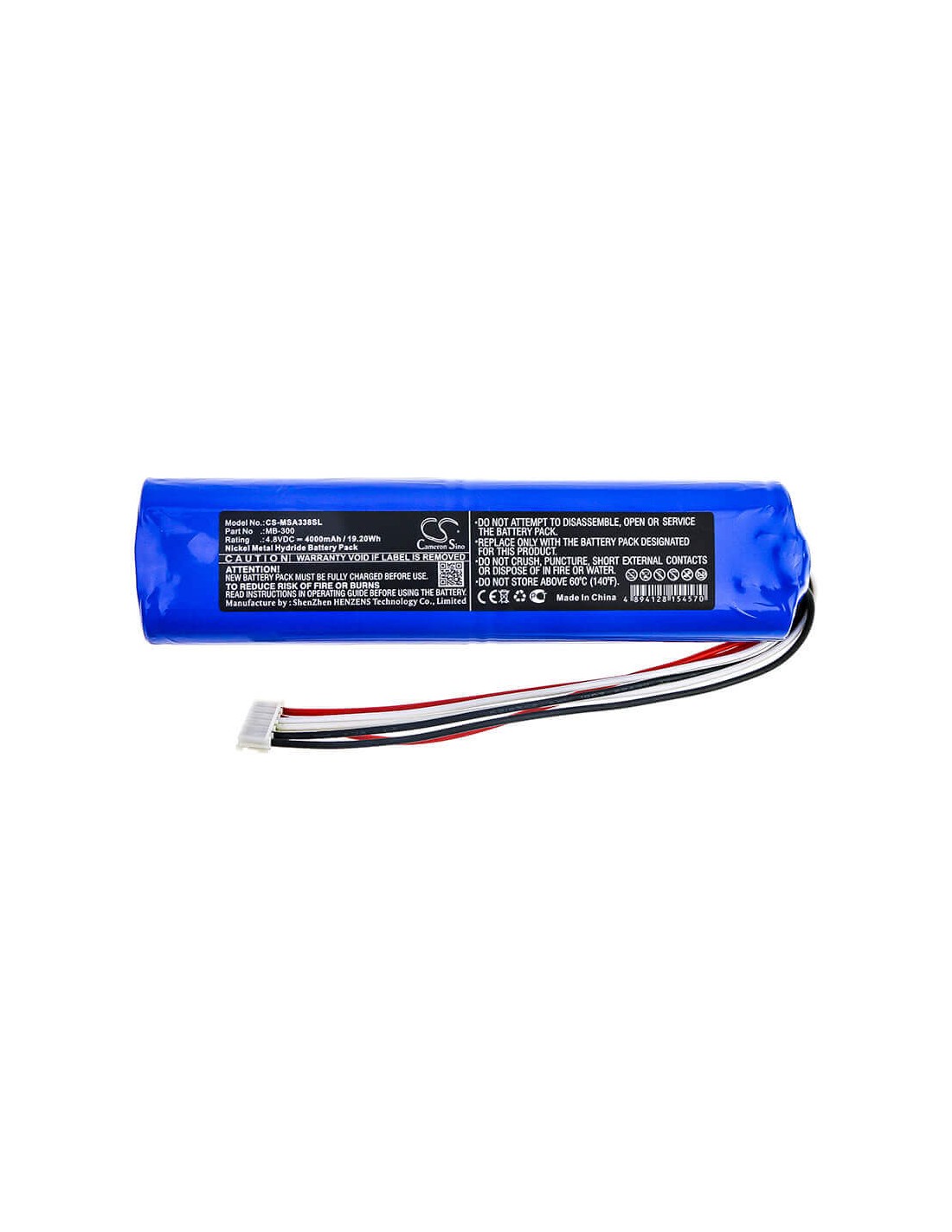 Battery for Micronix, Msa338, Msa358 4.8V, 4000mAh - 19.20Wh