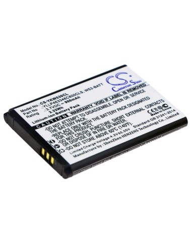 Battery for Yealink, W53, W53p 3.7V, 900mAh - 3.33Wh