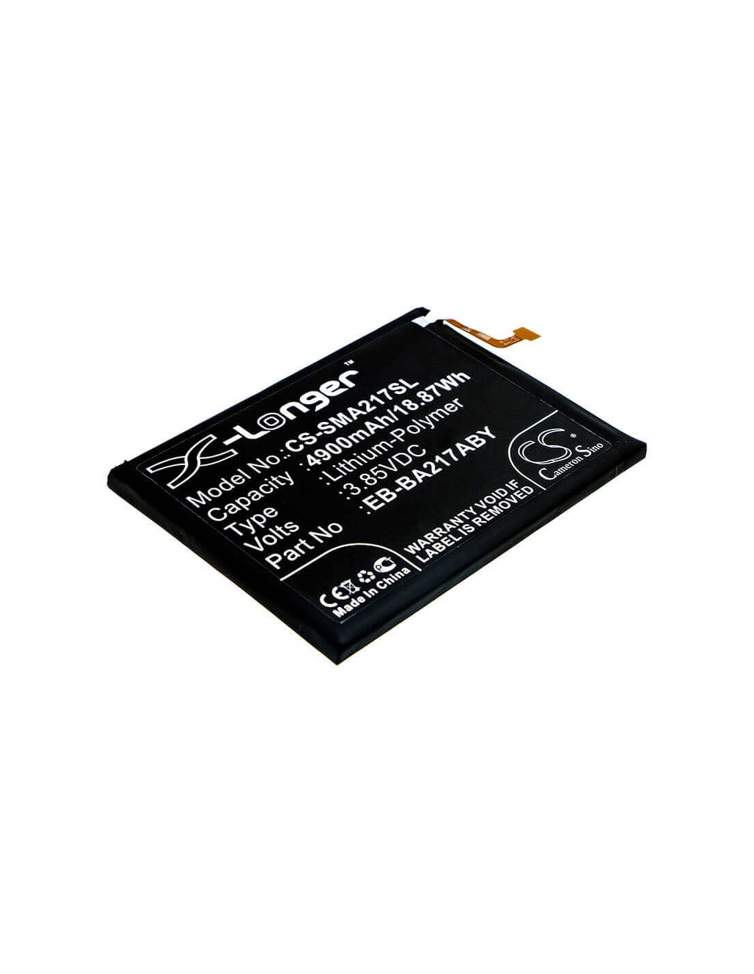 Battery for Samsung, Galaxy A21s 2020, Sm-a217f 3.85V, 4900mAh - 18.87Wh