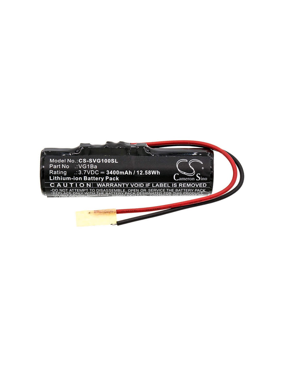 Battery for Soundcast, Vg1, 3.7V, 3400mAh - 12.58Wh