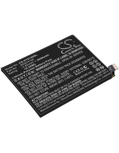 Battery for Htc, Desire 19s 3.85V, 2650mAh - 10.20Wh