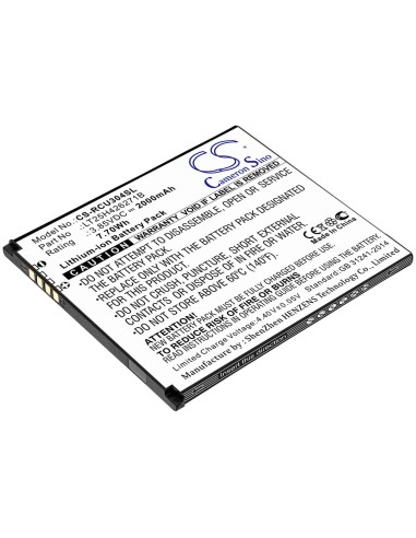 Battery for At&t, Radiant Core, U304aa, Wiko 3.85V, 2000mAh - 7.70Wh