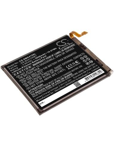 Battery for Samsung, Galaxy A41 2020, Sc-41a, Scv48 3.85V, 2850mAh - 10.97Wh