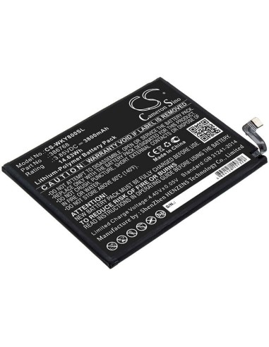 Battery for Wiko, W-v720, Y80 3.85V, 3800mAh - 14.63Wh