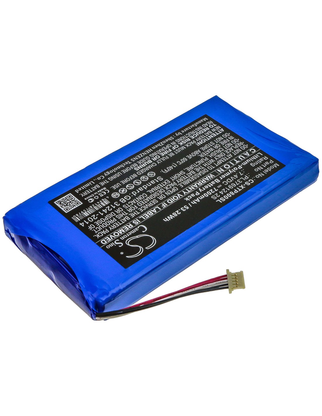 Battery for Xtool, Ez500, I80 Pad, Ps80 7.4V, 7200mAh - 53.28Wh