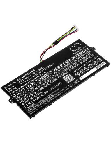 Battery for Acer, Kt.00205.002, Nx.gtmed.008, Nx.gtmef.019 7.7V, 4650mAh - 35.81Wh