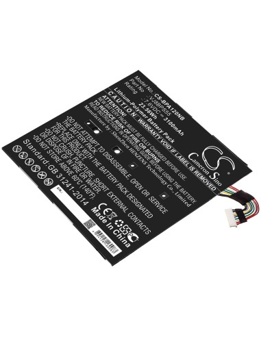 Battery for Sony, Vaio A12 7.6V, 3100mAh - 23.56Wh