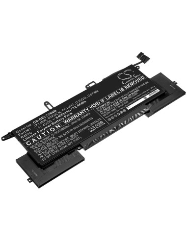 Battery for Dell, Latitude 7400 2-in-1, Latitude 7400 2-in-1 (n020l7400c-d1706cn) 11.4V, 6400mAh - 72.96Wh