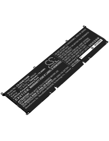 Battery for Dell, Alienware M15 2020 Alw15m-5758w, Alienware M15 R3 11.4V, 7000mAh - 79.80Wh