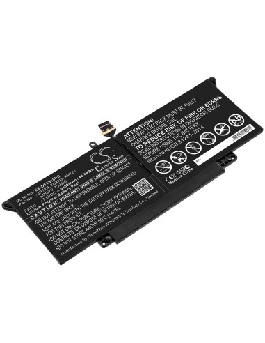 Battery for Dell, H0dn8, H0dn8+qq2-01024, Latitude 7000 7410 14" Touchscreen 2 In 1 7.6V, 6400mAh - 48.64Wh
