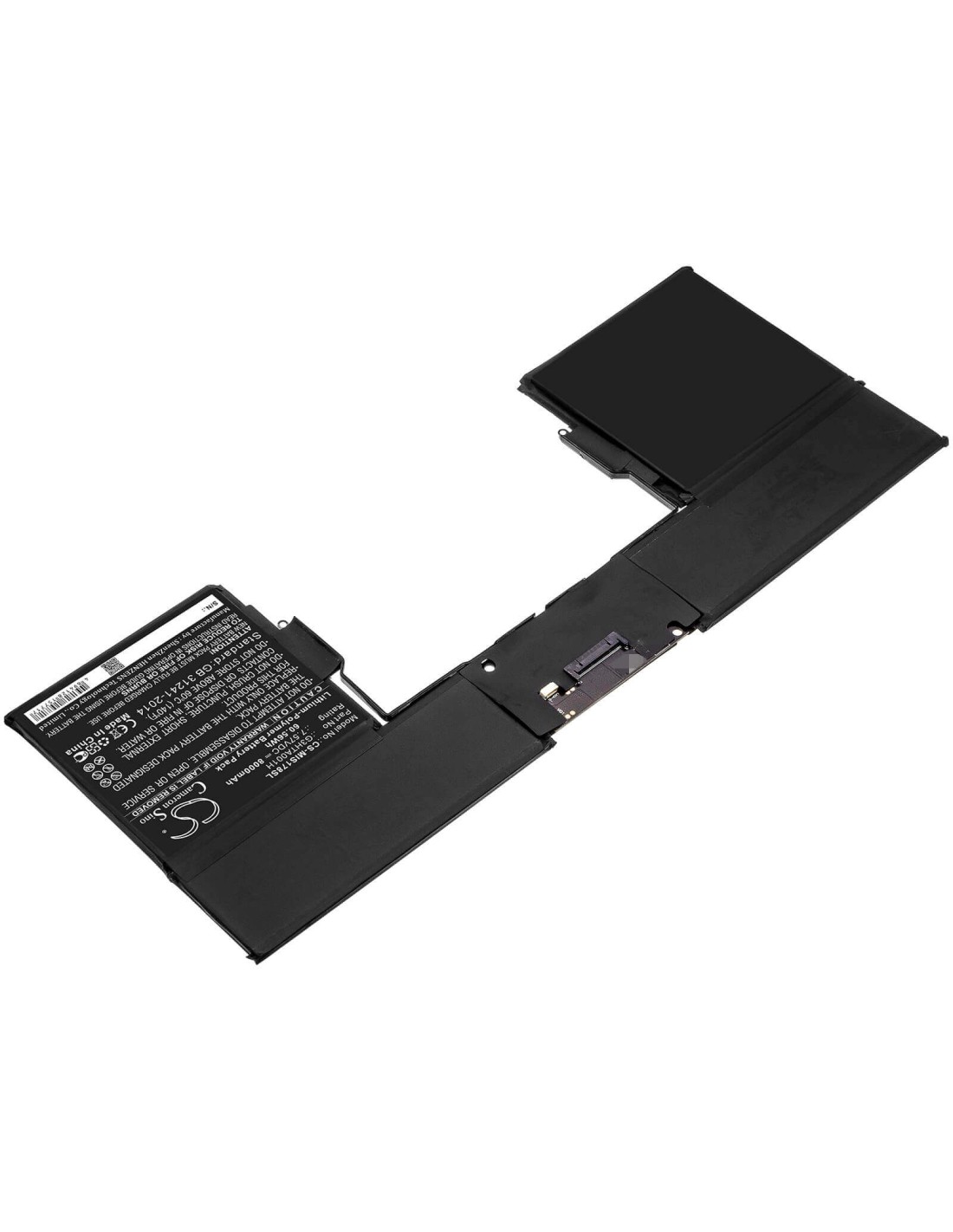 Battery for Microsoft, Surface Book 1785 7.57V, 8000mAh - 60.56Wh