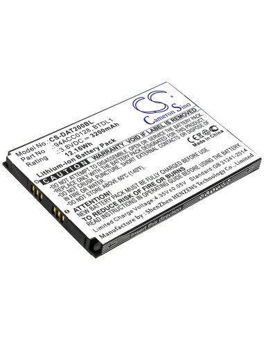Battery for Datalogic, Axist, Dl-axist 3.8V, 3200mAh - 12.16Wh