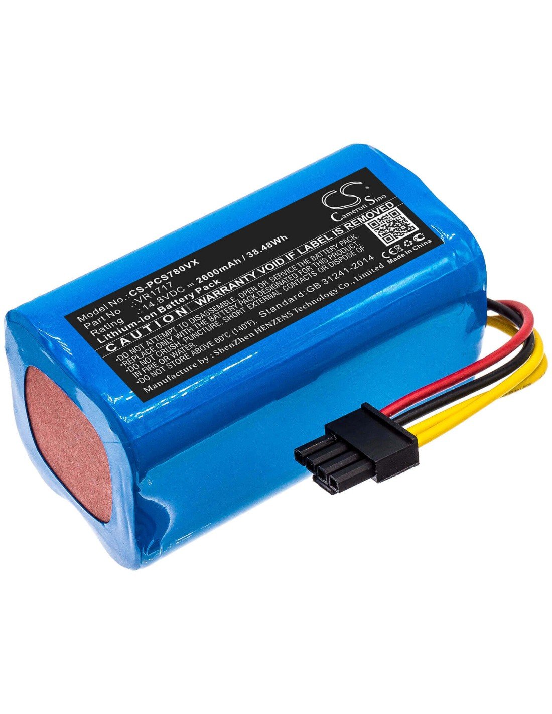 Battery for Proscenic, Cocoa Smart 780t, Cocoa Smart 790t, Summer P1s 14.8V, 2600mAh - 38.48Wh