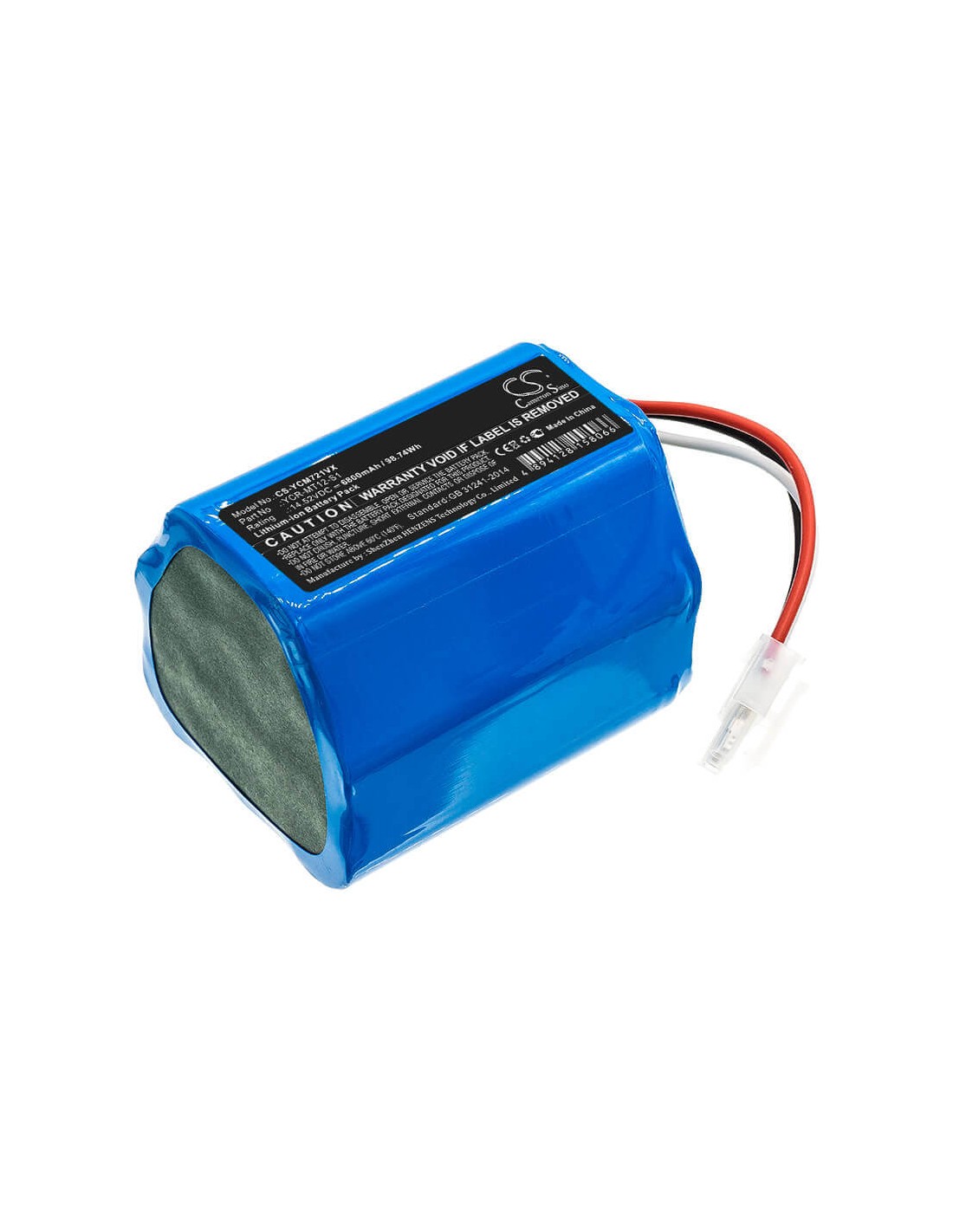 Battery for Iclebo, O5, Omega, Ycr-m07-20w 14.52V, 6800mAh - 98.74Wh
