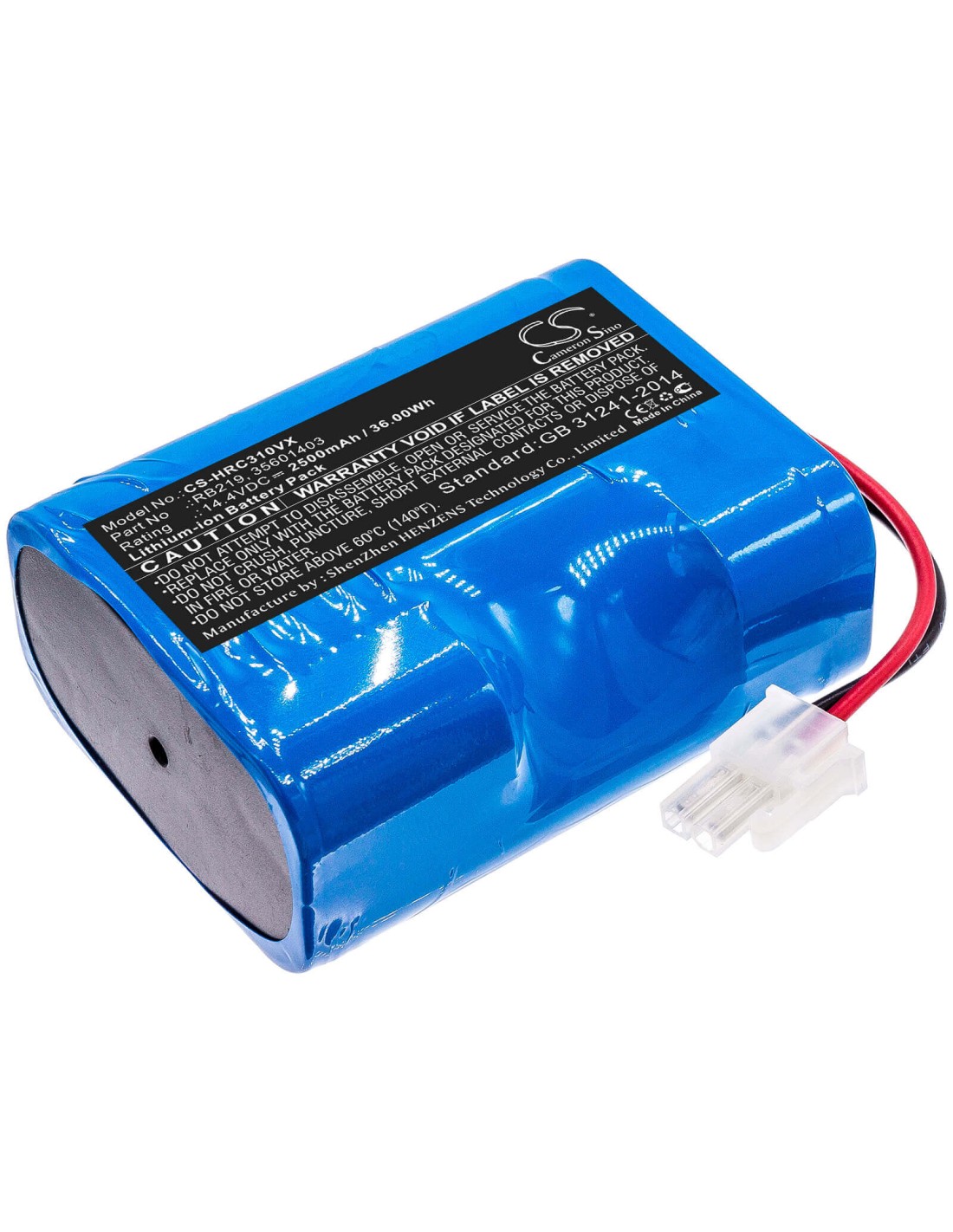 Battery for Hoover, Rbc030, Rbc030/1011, Rbc030011 14.4V, 2500mAh - 36.00Wh