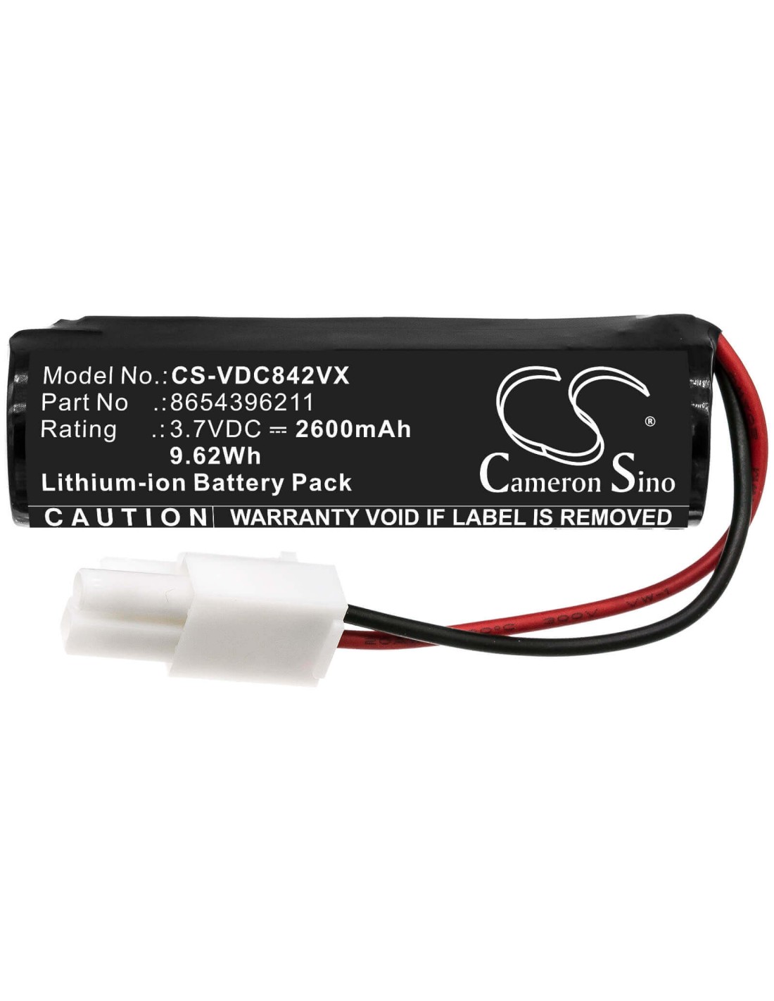 Battery for Vileda, Quick & Clean, Vi409842 3.7V, 2600mAh - 9.62Wh