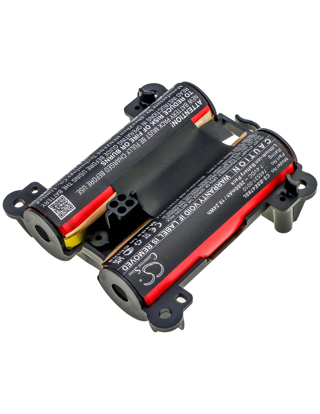 Battery for Bose, 71478, Soundlink Revolve Plus, Soundlink Revolve+ 7.4V, 2600mAh - 19.24Wh