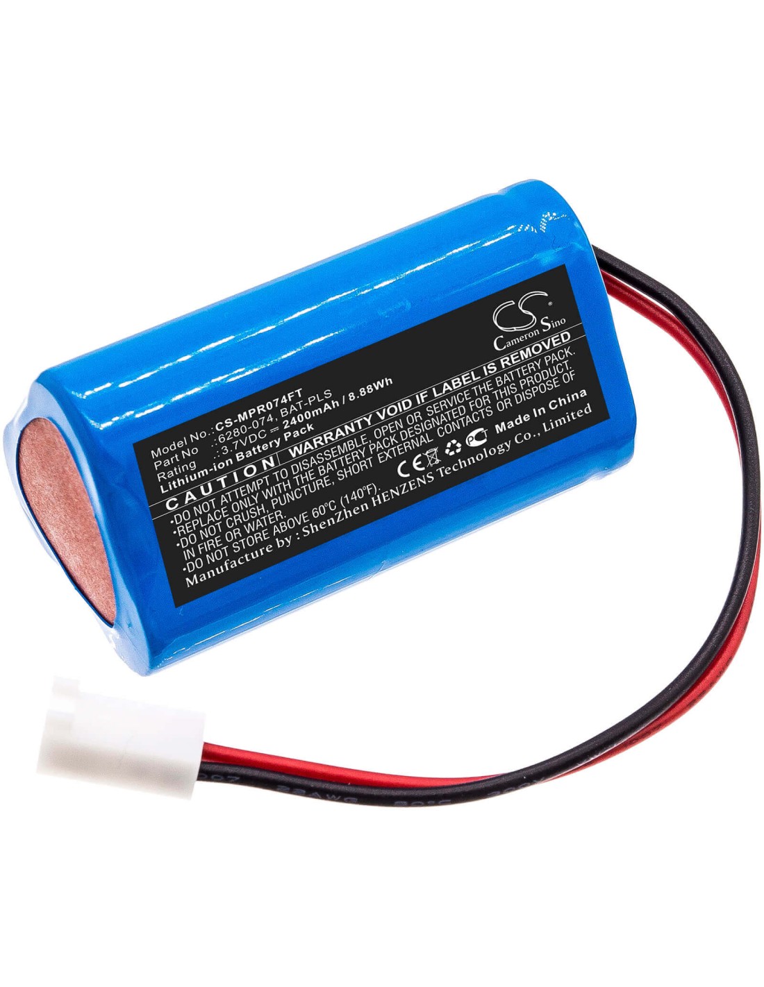 Battery for Monarch, Pocket, Led, Stroboscope 3.7V, 2400mAh - 8.88Wh
