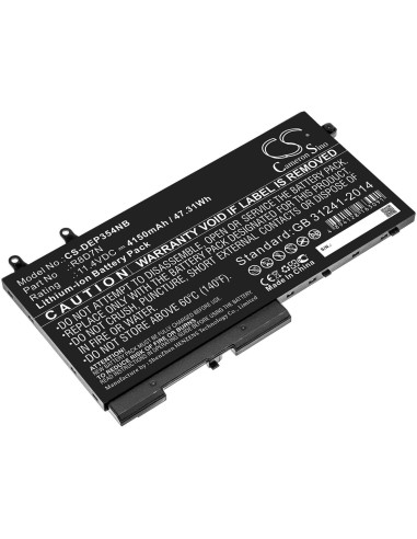 Battery for Dell, Precision, 15, 3540 11.4V, 4150mAh - 47.31Wh