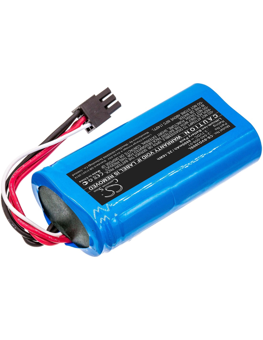 Battery for Soundcast, 21391-vgbt03a, Sud-vgbt03a, Vg3 3.7V, 6800mAh - 25.16Wh