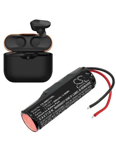 Battery for Sony, Wf-1000xm3, Charging, Case 3.7V, 800mAh - 2.96Wh