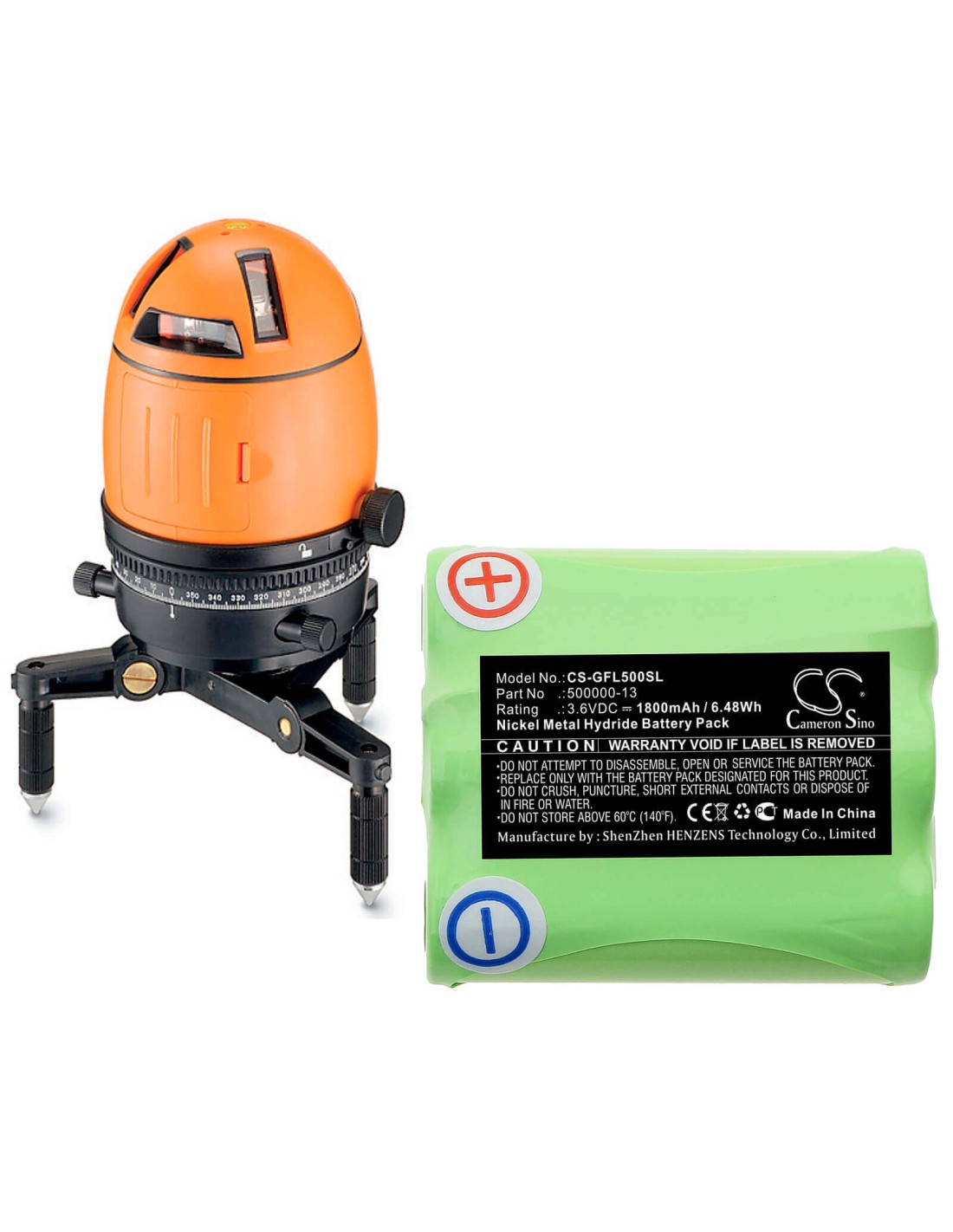 Battery for Linienlaser, Geofennel, Fl, 50 3.6V, 1800mAh - 6.48Wh
