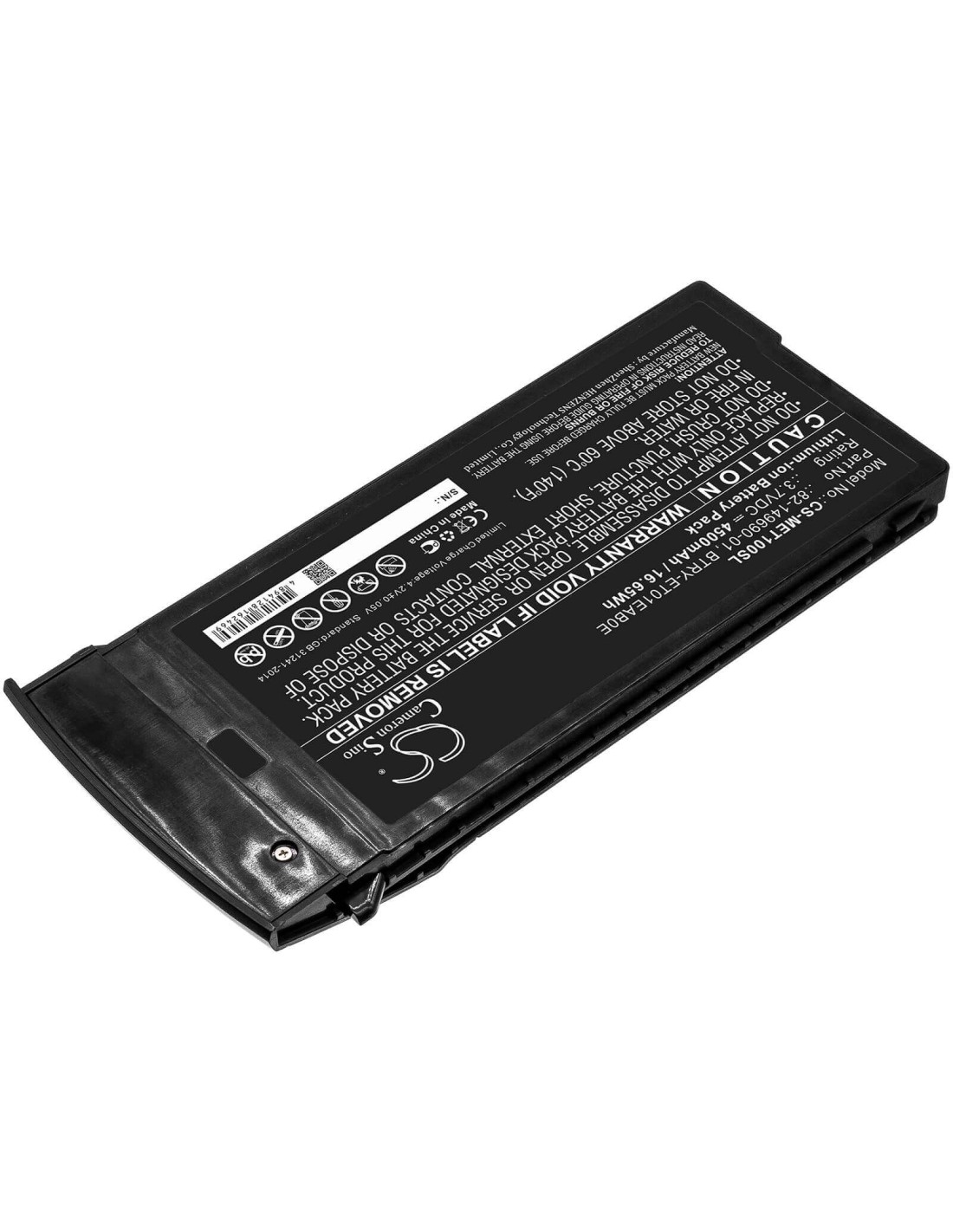 Battery for Motorola, Et1 3.7V, 4500mAh - 16.65Wh
