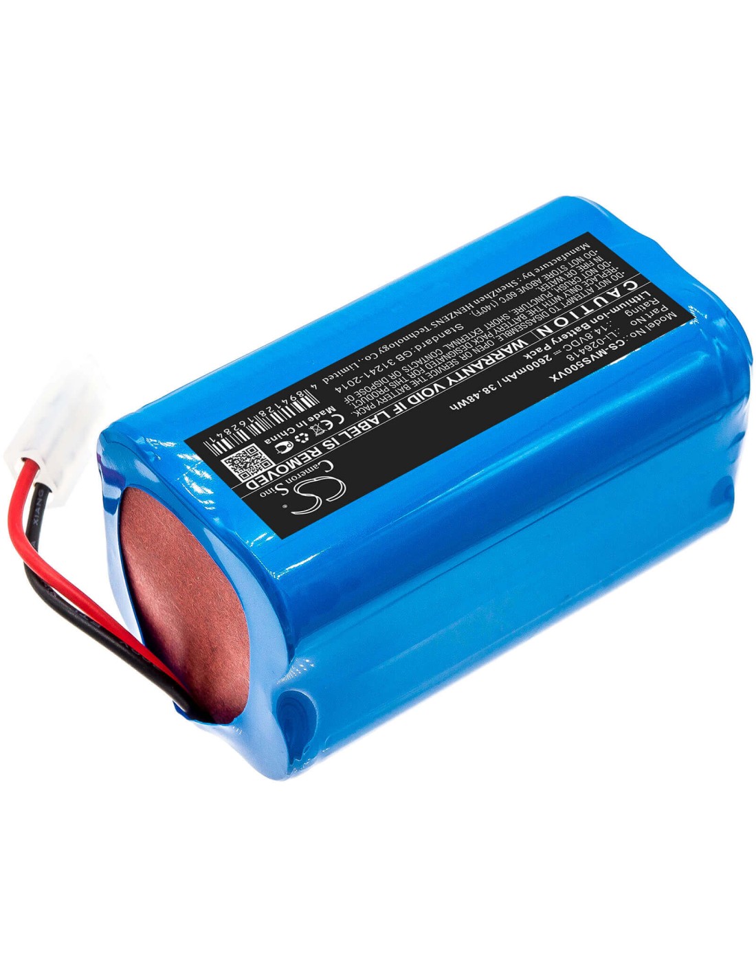 Battery for Myvacbot, Sn500 14.8V, 2600mAh - 38.48Wh