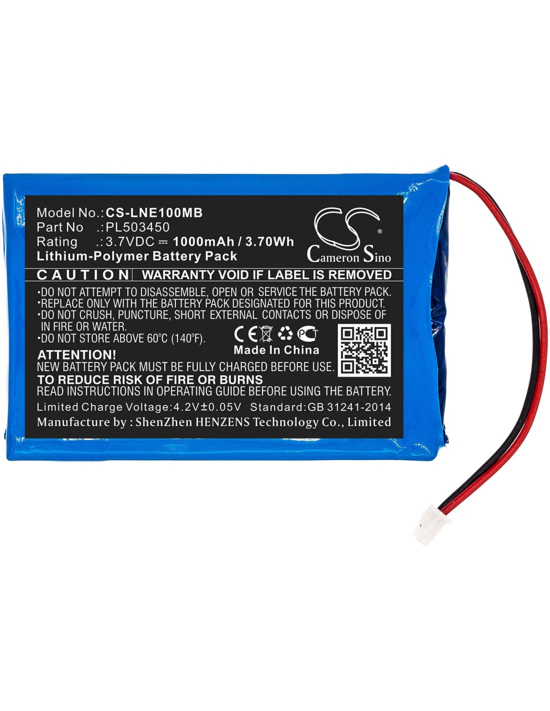 Battery for Luvion, Grand Elite 3.7V, 1000mAh - 3.70Wh