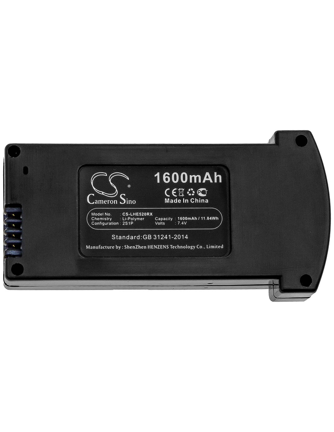Battery for Eachine, E520, E520s 7.4V, 1600mAh - 11.84Wh