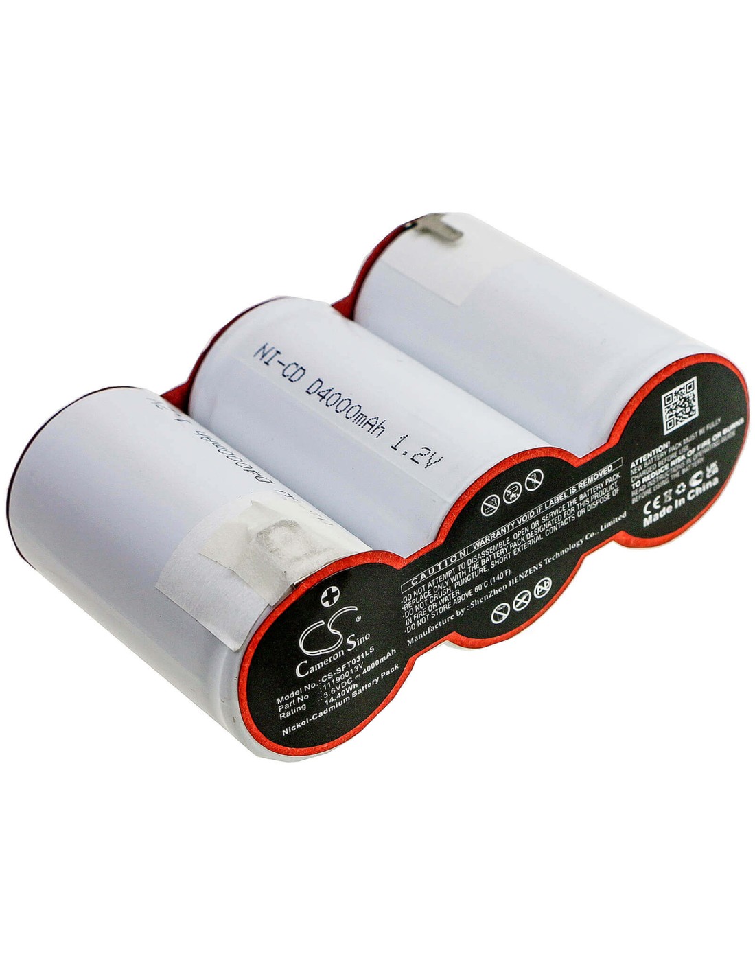 Battery for Van Lien, 11190013v, 3savtd113lf, Set A 3 St D 4.0/ht Lb 3.6V, 4000mAh - 14.40Wh