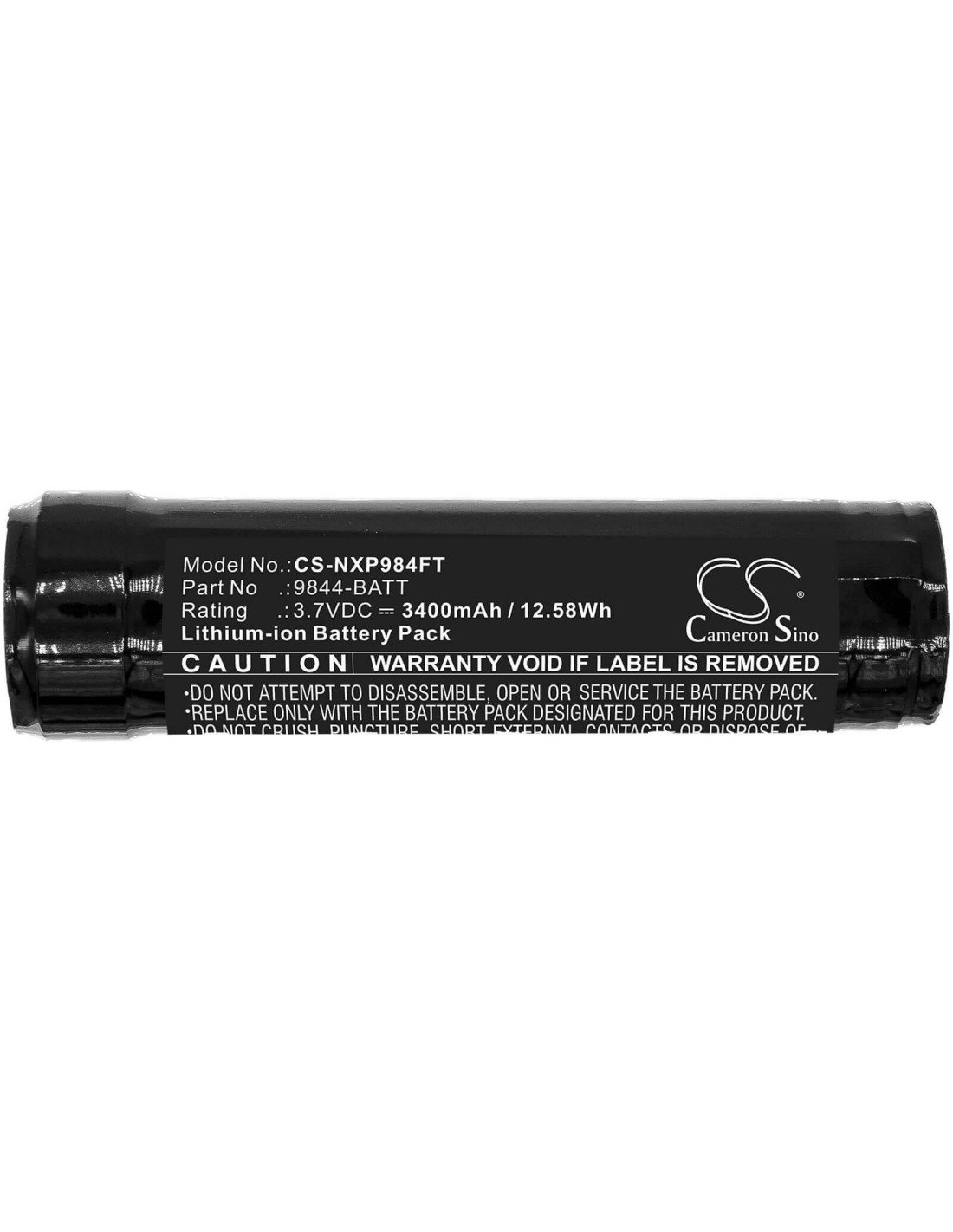 Battery for Nightstick, Nsp-9842xl, Nsr-9844xl, Usb-578xl 3.7V, 3400mAh - 12.58Wh