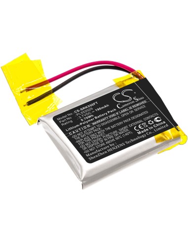 Battery for Shark, 550r 3.7V, 190mAh - 0.70Wh
