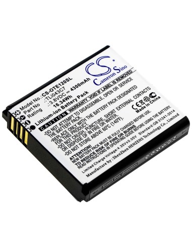 Battery for Alcatel, Ee120 3.8V, 4300mAh - 16.34Wh