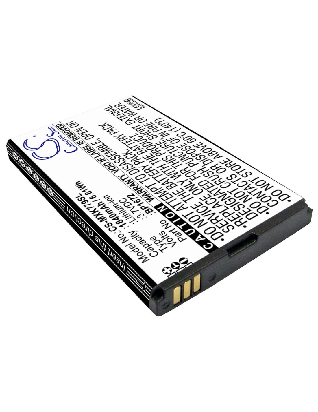 Battery for Moxee, K779, K779hsdg_p 3.7V, 1840mAh - 6.81Wh