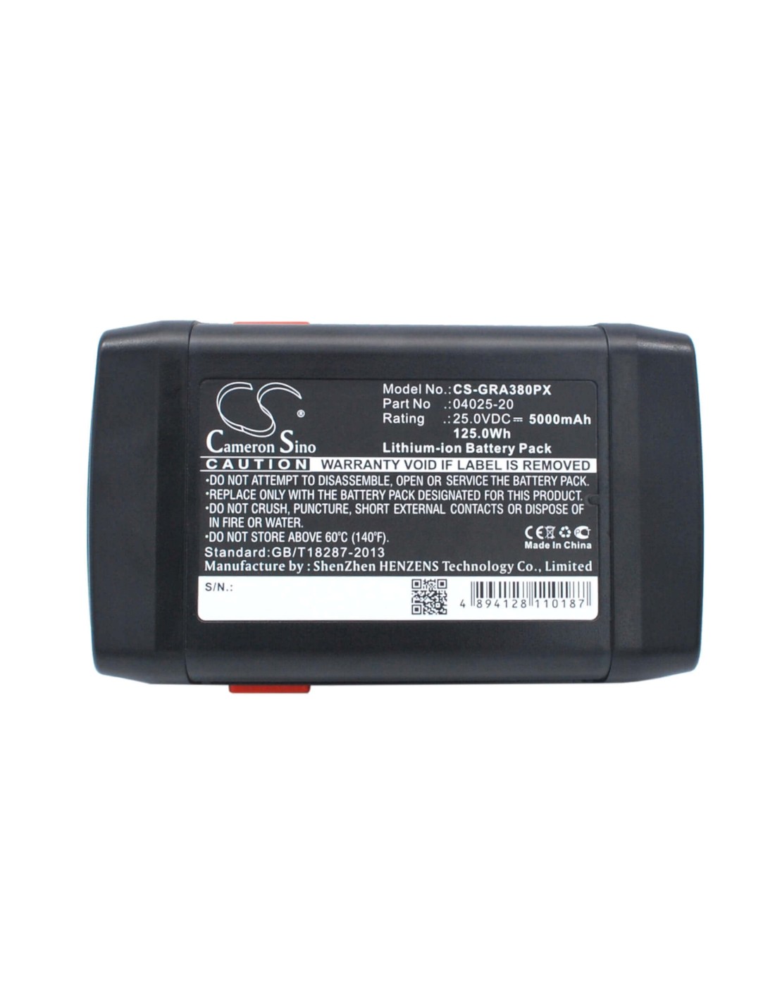 Battery for Gardena, 648872, Accu-spindelmaher 380 Li, Spindelmaher 380 Li 25V, 5000mAh - 125.00Wh