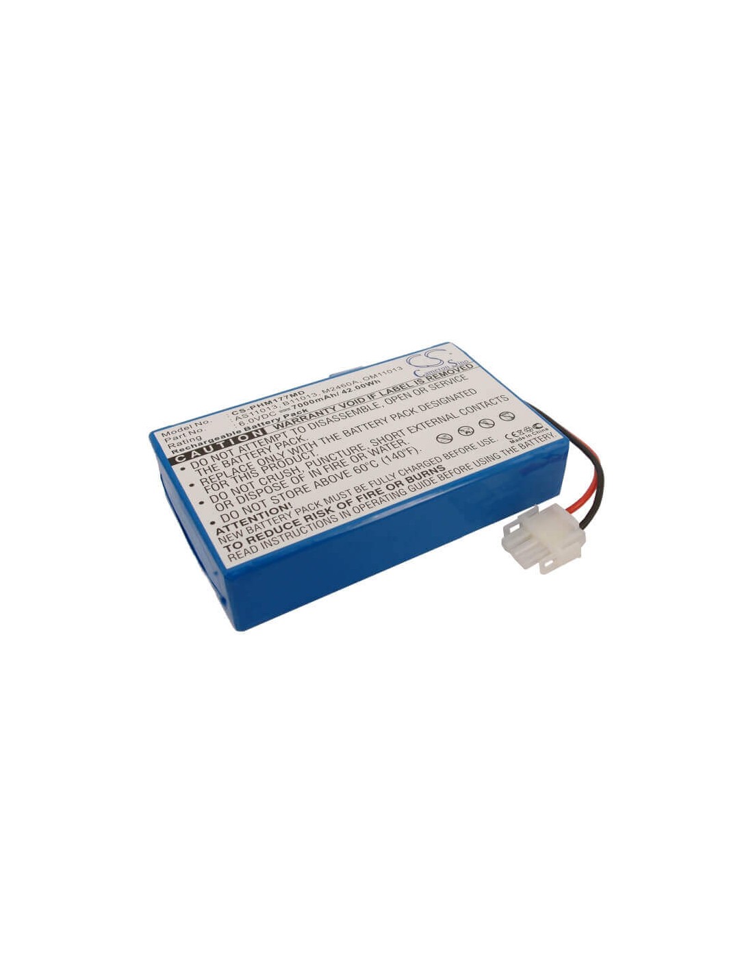 Battery for Agilent, 200i Pagewriter, Hp, 300pi Pagewriter 6V, 7000mAh - 42.00Wh