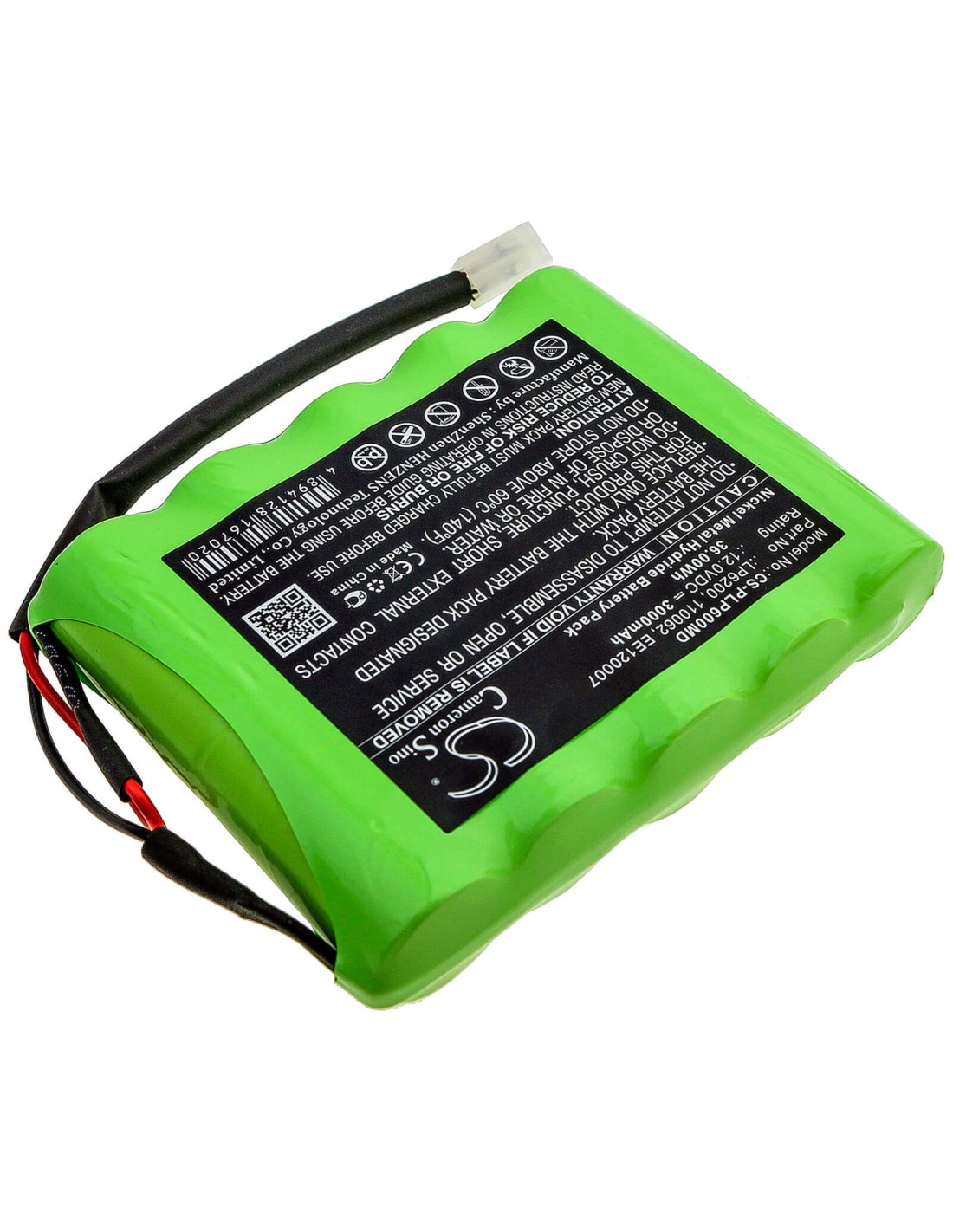 Battery for Physio-control, 7 Defibrillator, Lifepak 6, Lifepak 6s 12V, 3000mAh - 36.00Wh
