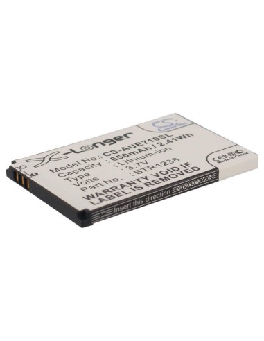 Battery for Audiovox, E1000 Slider, E71, E71 Mini 3.7V, 650mAh - 2.41Wh