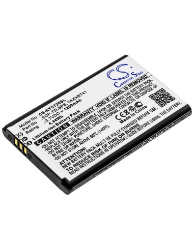 Battery for Kyocera, Cadence Lte, S2720, S2720pp 3.8V, 1200mAh - 4.56Wh