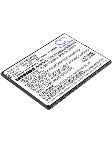 Battery for Philips, Cts326, Xenium S326 3.8V, 2800mAh - 10.64Wh