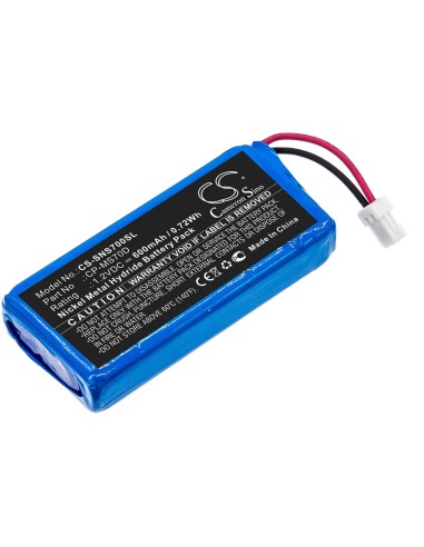 Battery for Sony, Nw-ms90d, Walkman Nw-ms70d 1.2V, 600mAh - 0.72Wh