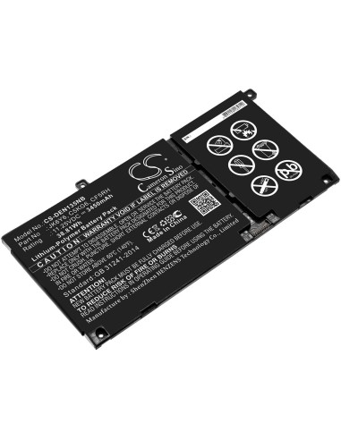 Battery for Dell, Inspiron 13 5301, Inspiron 14 5406 2-in-1, Latitude 15 3510 11.25V, 3450mAh - 38.81Wh