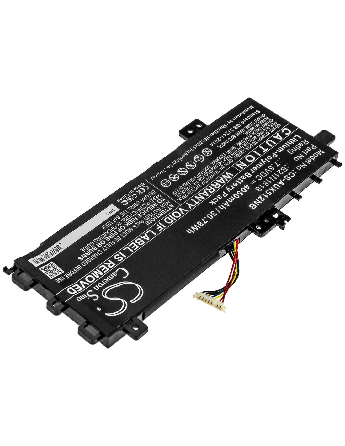 Battery for Asus, Asus X712fa-gc102t, R564dk, V5000fa 7.6V, 4050mAh - 30.78Wh