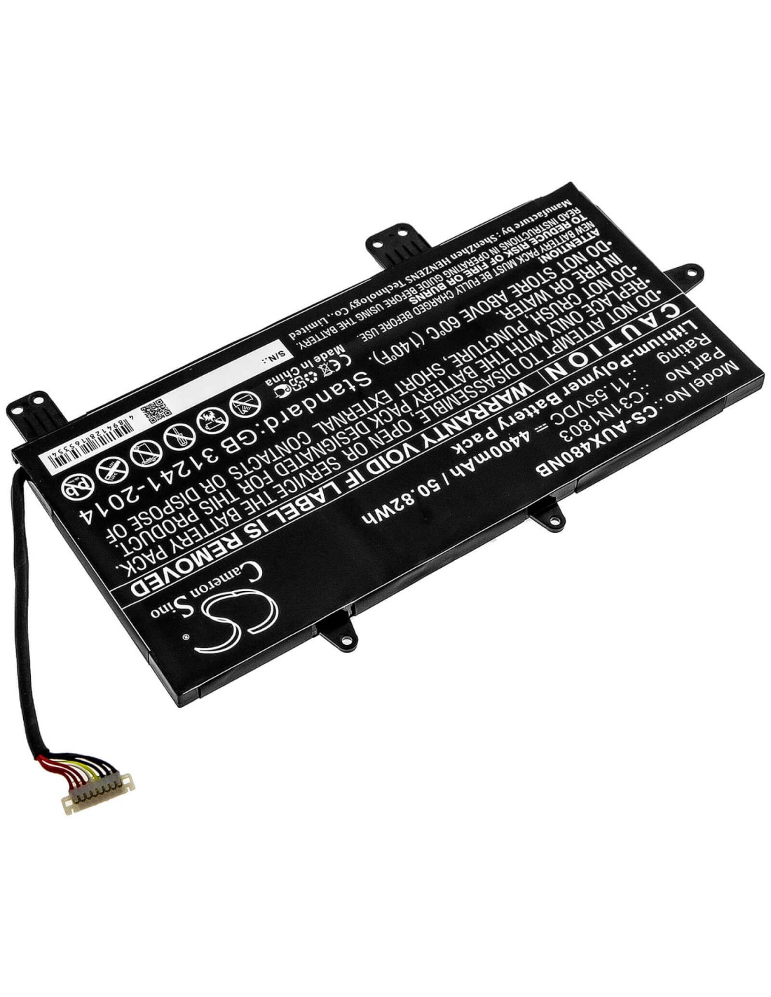 Battery for Asus, Ux480fd Ux450fd, Zenbook Pro 14 Ux480 11.55V, 4400mAh - 50.82Wh