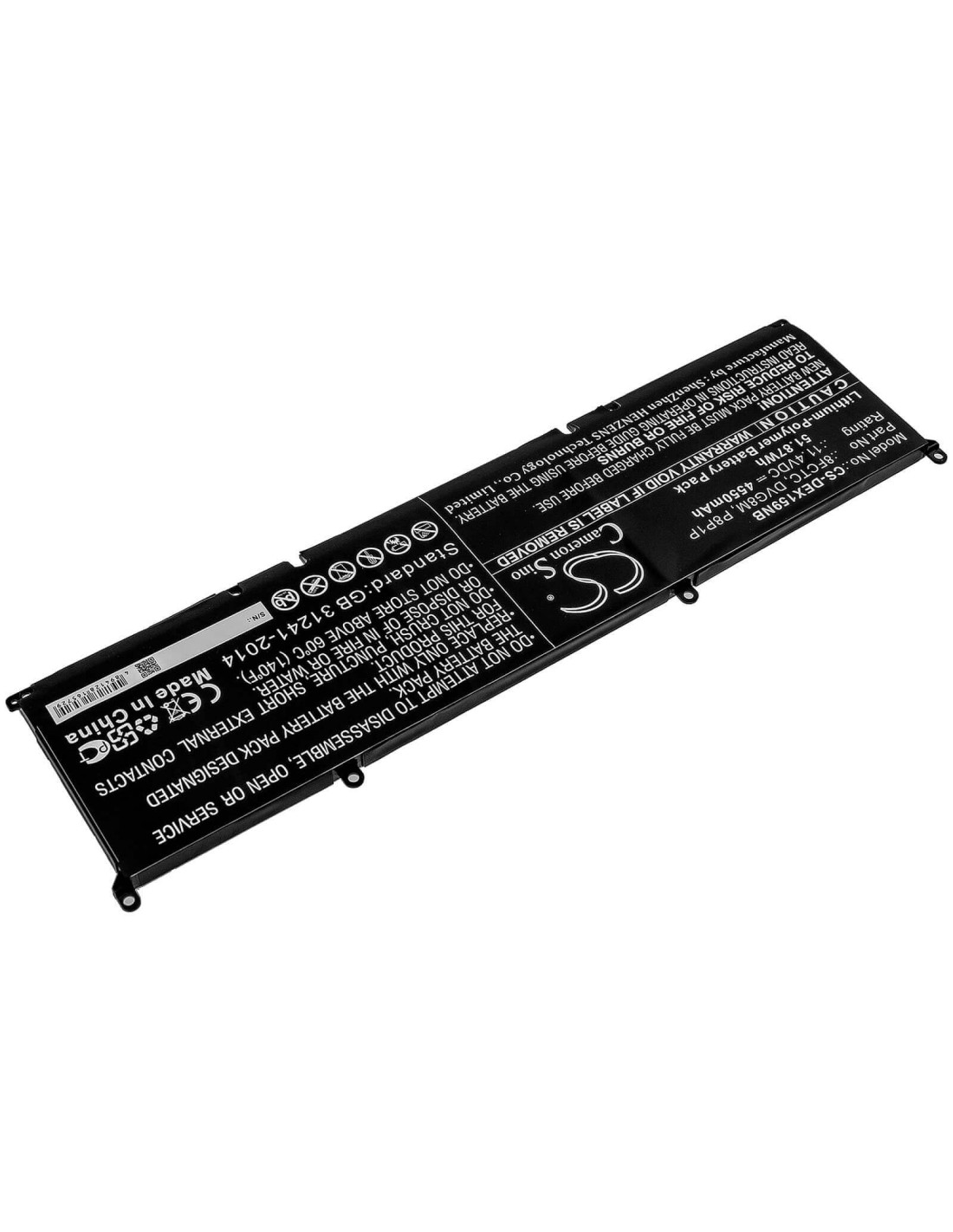 Battery for Dell, Xps 15 9500, Xps 15-9500-r1505s, Xps 15-9500-r1845s 11.4V, 4550mAh - 51.87Wh