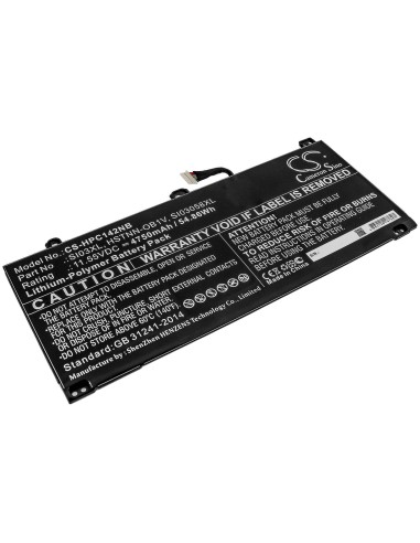 Battery for Hp, Chromebook 14b 11.55V, 4750mAh - 54.86Wh