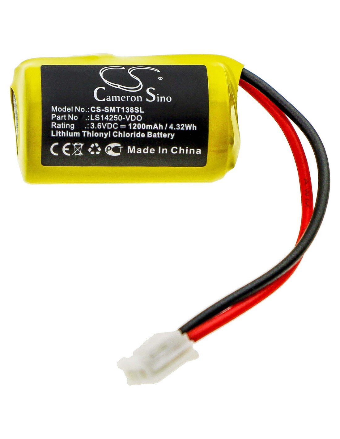 Battery for Siemens, Vdo Digital Tachograph Dtco 1381 3.6V, 1200mAh - 4.32Wh