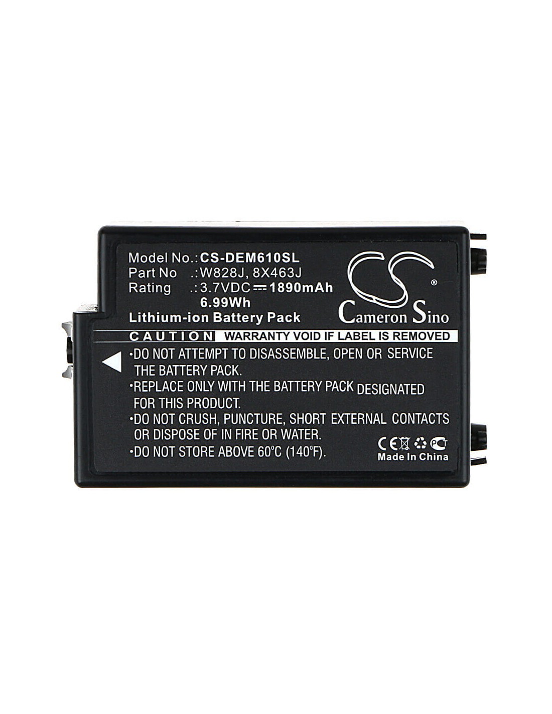 Battery for Dell, Perc 6, Perc 6i, Poweredge H700 3.7V, 1890mAh - 6.99Wh
